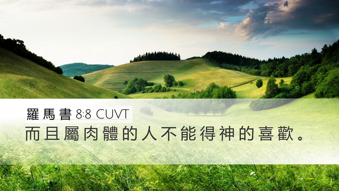 羅 馬 書 8:8 CUVT Bible Verse Image