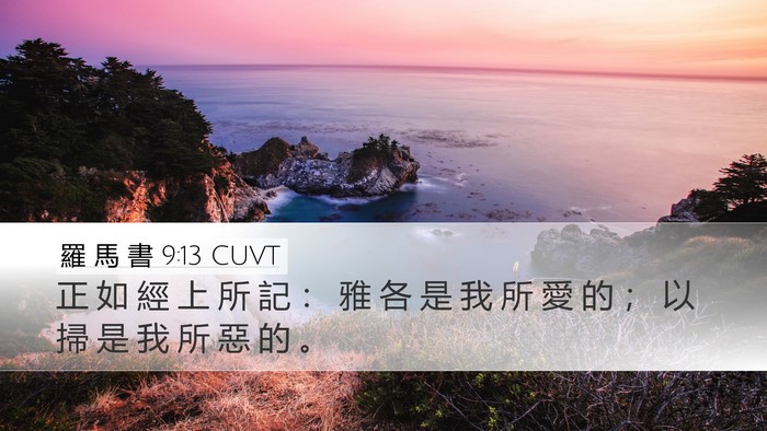 羅 馬 書 9:13 CUVT Bible Verse Image