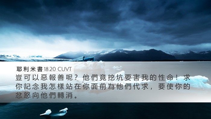 耶 利 米 書 18:20 CUVT Bible Verse Image