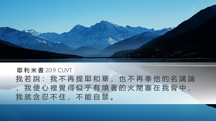 耶 利 米 書 20:9 CUVT Bible Verse Image