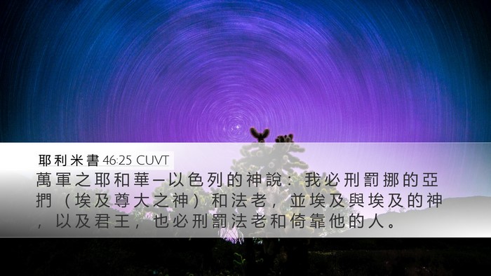 耶 利 米 書 46:25 CUVT Bible Verse Image