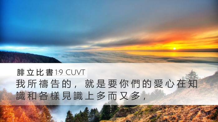 腓 立 比 書 1:9 CUVT Bible Verse Image