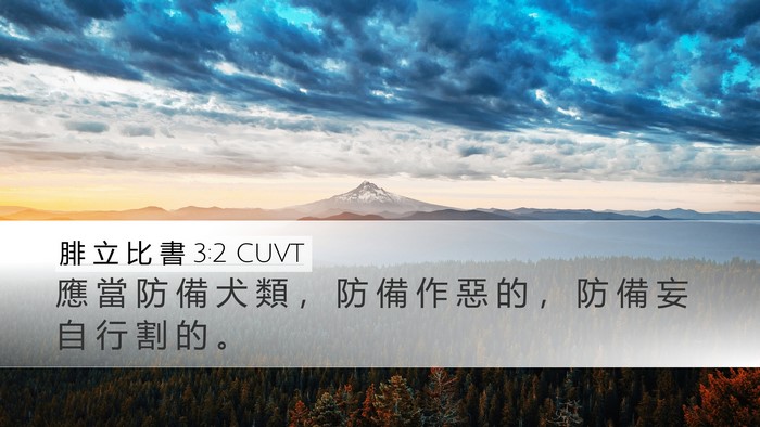 腓 立 比 書 3:2 CUVT Bible Verse Image