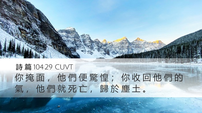 詩 篇 104:29 CUVT Bible Verse Image
