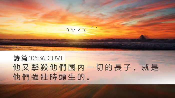 詩 篇 105:36 CUVT Bible Verse Image