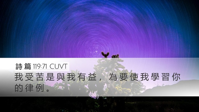 詩 篇 119:71 CUVT Bible Verse Image