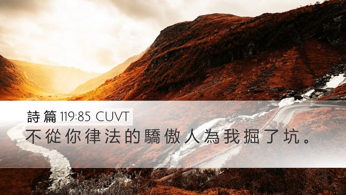 詩 篇 119:85 CUVT Bible Verse Image
