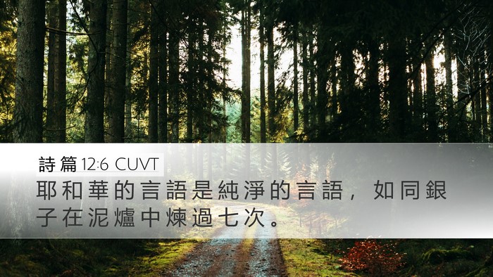 詩 篇 12:6 CUVT Bible Verse Image
