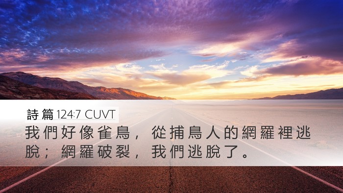 詩 篇 124:7 CUVT Bible Verse Image