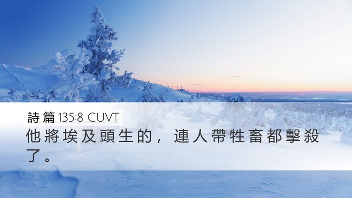 詩 篇 135:8 CUVT Bible Verse Image