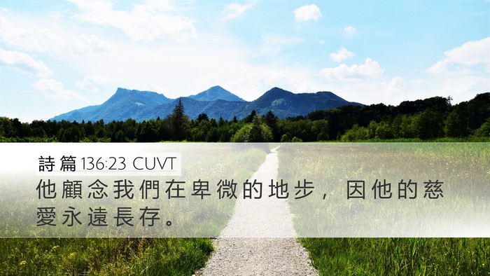 詩 篇 136:23 CUVT Bible Verse Image
