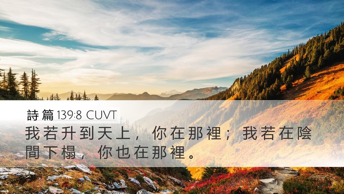 詩 篇 139:8 CUVT Bible Verse Image