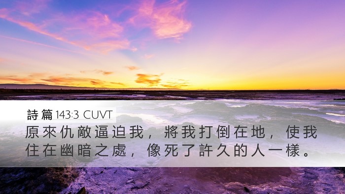 詩 篇 143:3 CUVT Bible Verse Image