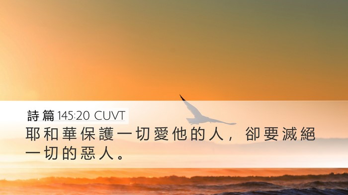 詩 篇 145:20 CUVT Bible Verse Image