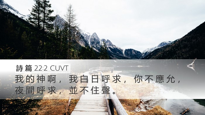 詩 篇 22:2 CUVT Bible Verse Image
