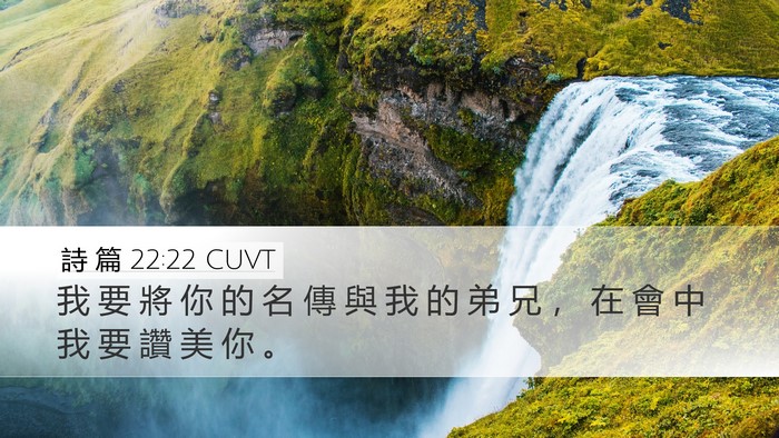 詩 篇 22:22 CUVT Bible Verse Image
