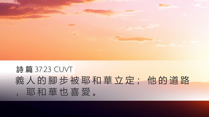 詩 篇 37:23 CUVT Bible Verse Image