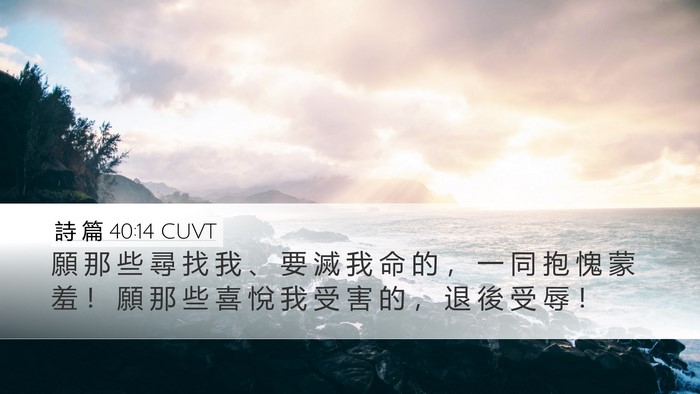 詩 篇 40:14 CUVT Bible Verse Image