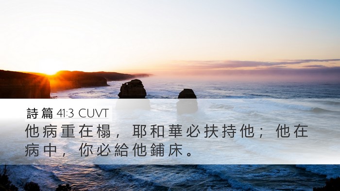 詩 篇 41:3 CUVT Bible Verse Image