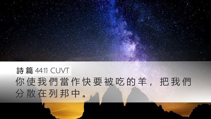 詩 篇 44:11 CUVT Bible Verse Image
