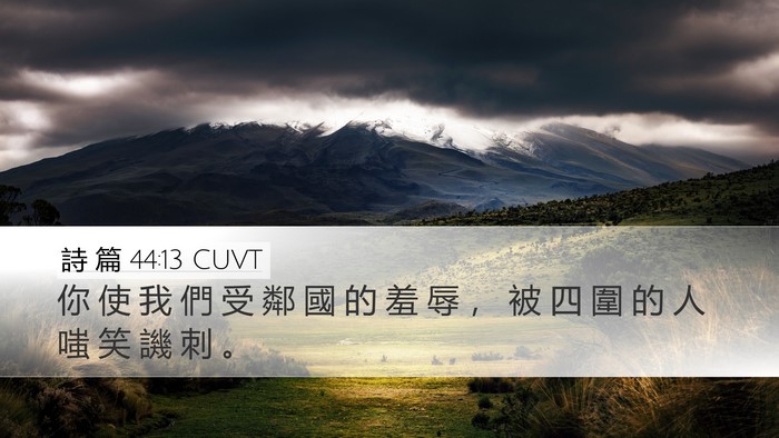詩 篇 44:13 CUVT Bible Verse Image