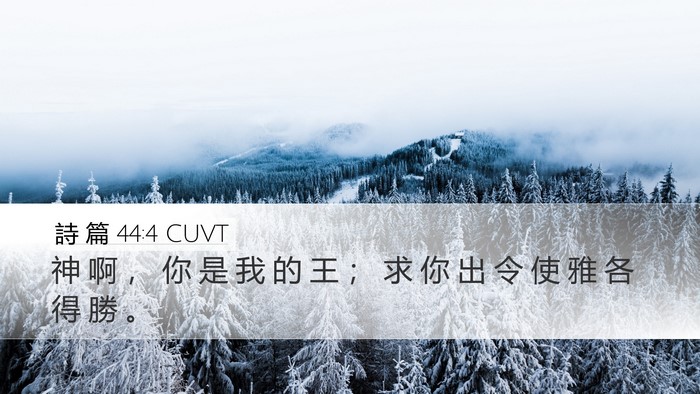 詩 篇 44:4 CUVT Bible Verse Image