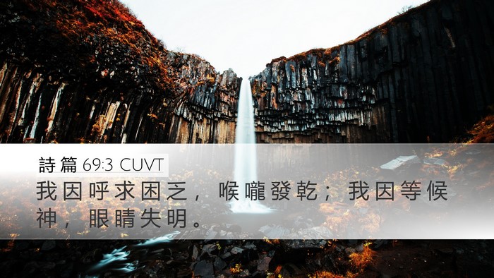 詩 篇 69:3 CUVT Bible Verse Image
