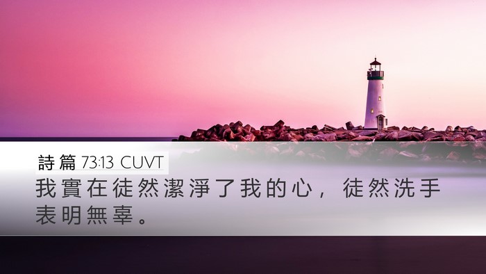 詩 篇 73:13 CUVT Bible Verse Image