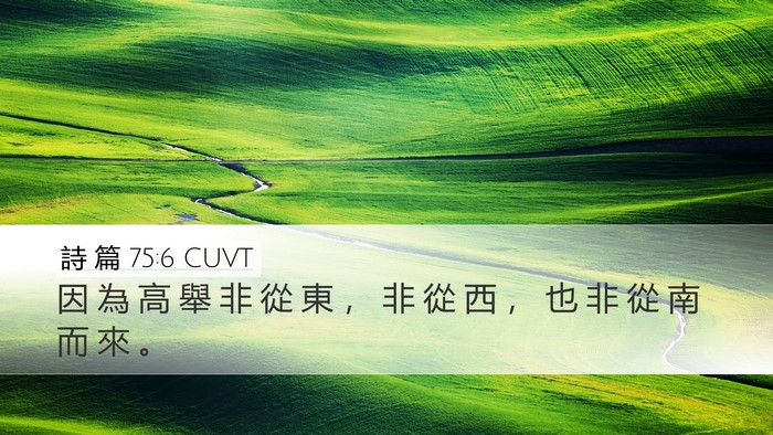 詩 篇 75:6 CUVT Bible Verse Image