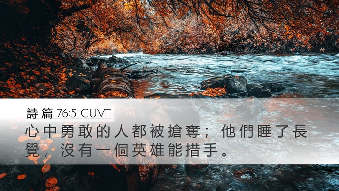 詩 篇 76:5 CUVT Bible Verse Image