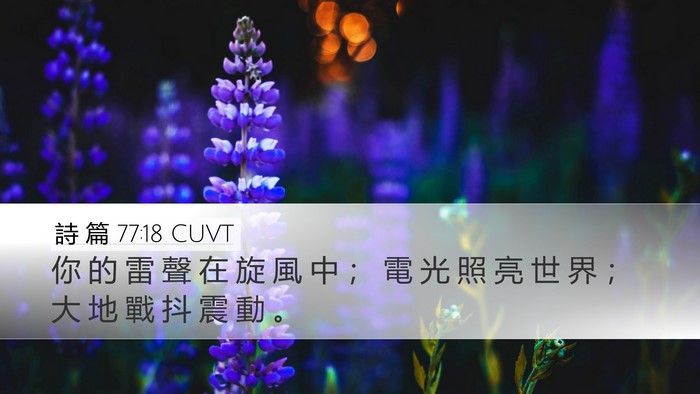 詩 篇 77:18 CUVT Bible Verse Image