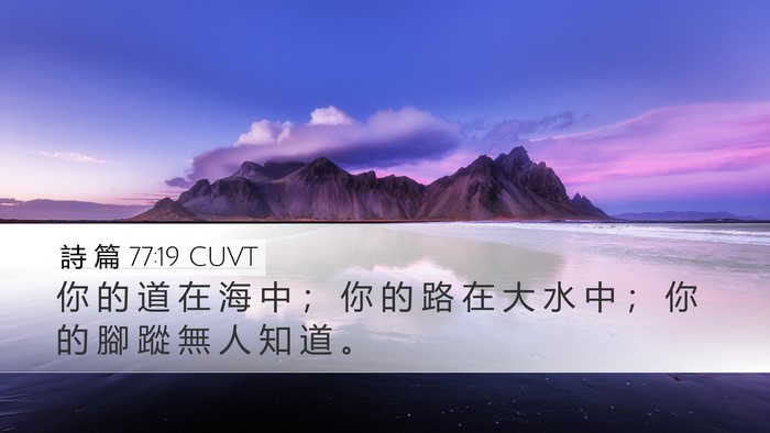 詩 篇 77:19 CUVT Bible Verse Image