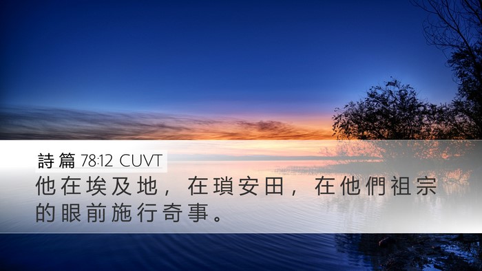 詩 篇 78:12 CUVT Bible Verse Image