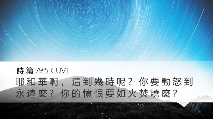 詩 篇 79:5 CUVT Bible Verse Image