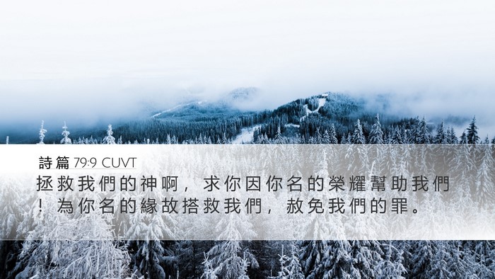 詩 篇 79:9 CUVT Bible Verse Image