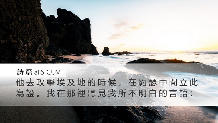 詩 篇 81:5 CUVT Bible Verse Image