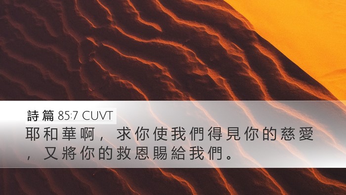 詩 篇 85:7 CUVT Bible Verse Image