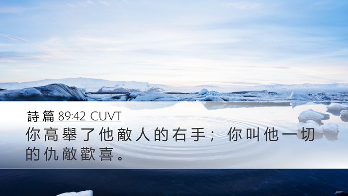 詩 篇 89:42 CUVT Bible Verse Image