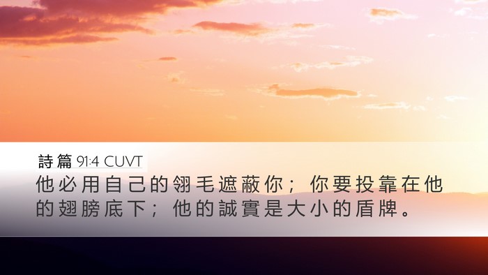詩 篇 91:4 CUVT Bible Verse Image