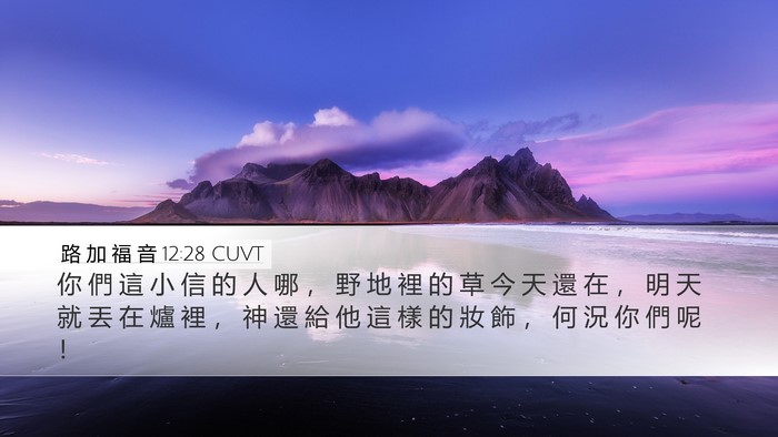 路 加 福 音 12:28 CUVT Bible Verse Image