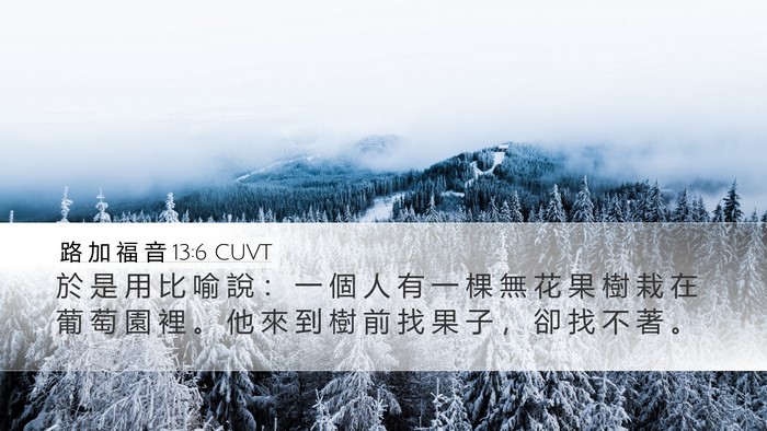 路 加 福 音 13:6 CUVT Bible Verse Image