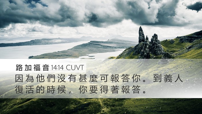 路 加 福 音 14:14 CUVT Bible Verse Image