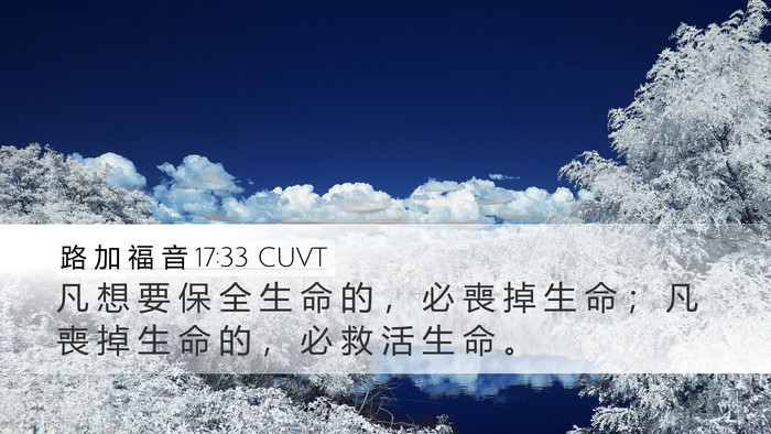 路 加 福 音 17:33 CUVT Bible Verse Image