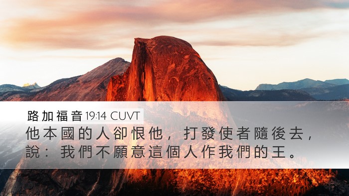 路 加 福 音 19:14 CUVT Bible Verse Image