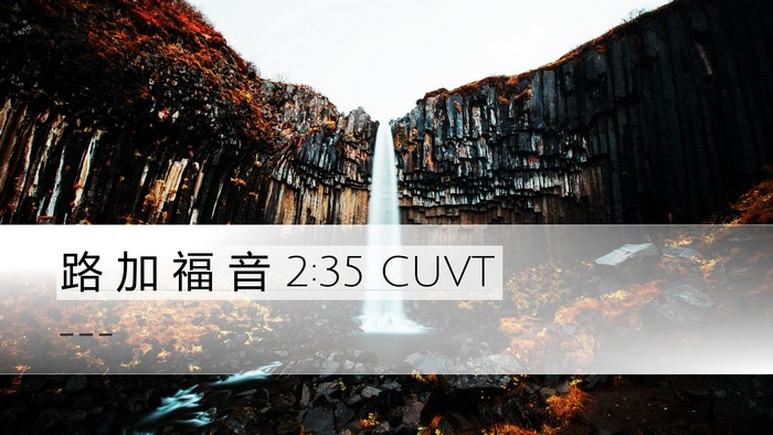 路 加 福 音 2:35 CUVT Desktop Wallpaper -  - Desktop Bible Verse Wallpaper