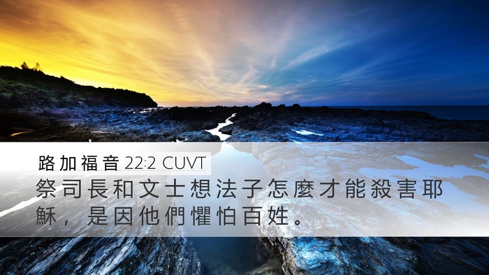 路 加 福 音 22:2 CUVT Bible Verse Image