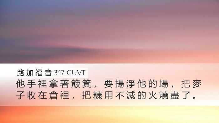 路 加 福 音 3:17 CUVT Bible Verse Image