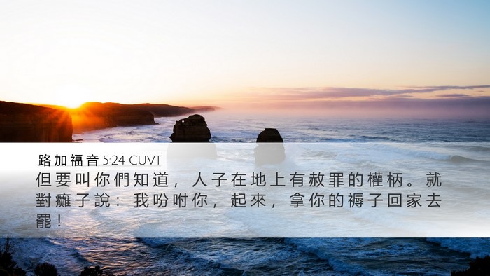 路 加 福 音 5:24 CUVT Bible Verse Image