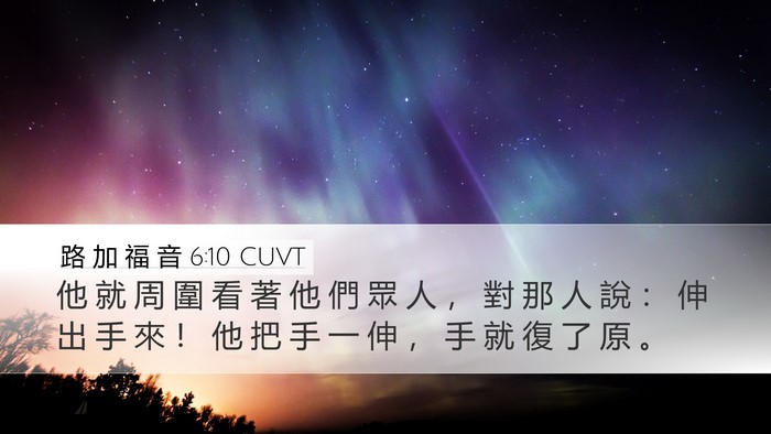 路 加 福 音 6:10 CUVT Desktop Wallpaper - 他 就 周 圍 看 著 他 們 眾 人 ， 對 - Desktop Bible Verse Wallpaper