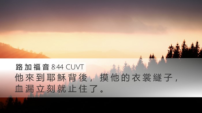 路 加 福 音 8:44 CUVT Bible Verse Image